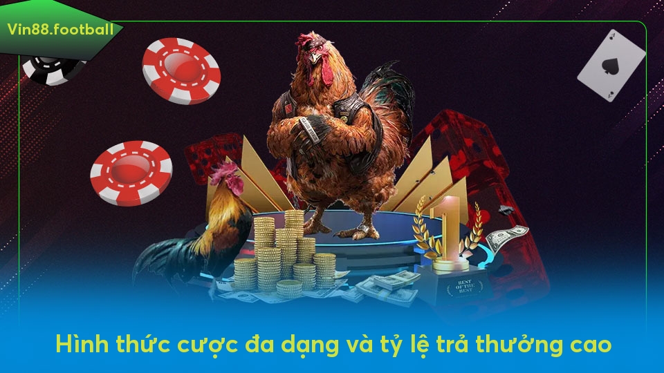 Hình thức cược đa dạng và tỷ lệ trả thưởng cao